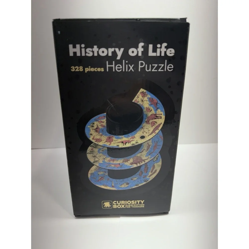 Curiosity Box Helicoid Jigsaw History Of Life Helix Puzzle CA4 Multicolor 328 pc